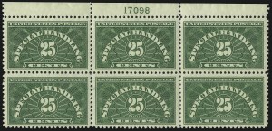 Sale 1014, Lot 2453, Parcel Post Postage Due, Special Handling (Scott JQ1-JQ5, QE1-QE4a)