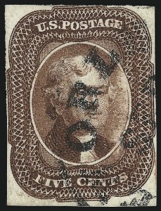 Sale 1017, Lot 102, 5c-12c 1851-56 Issue (Scott 12-17)