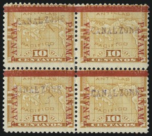 Sale 1017, Lot 1025, United States Possessions, Canal Zone