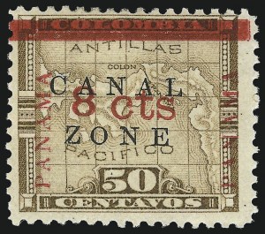 Sale 1017, Lot 1027, United States Possessions, Canal Zone