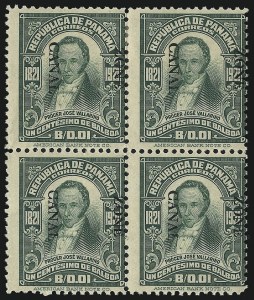 Sale 1017, Lot 1037, United States Possessions, Canal Zone