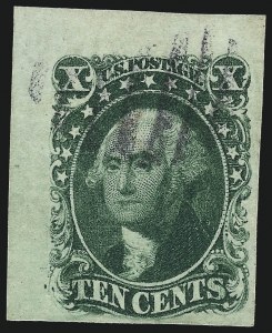 Sale 1017, Lot 107, 5c-12c 1851-56 Issue (Scott 12-17)
