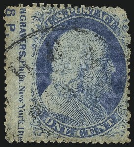 Sale 1017, Lot 127, 1c, 5c-24c 1857-60 Issue (Scott 20-37)