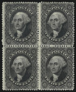 Sale 1017, Lot 133, 1c, 5c-24c 1857-60 Issue (Scott 20-37)