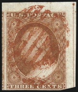 Sale 1017, Lot 152, 3c 1851-56, Orange Brown, Imprint & Corner Margin Copies (Scott 10-10A)