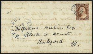 Sale 1017, Lot 162, 3c 1851-56, Orange Brown, Imprint & Corner Margin Copies (Scott 10-10A)