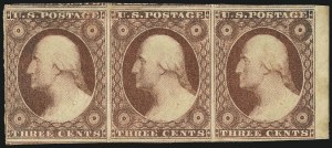 Sale 1017, Lot 229, 3c 1851-56, Brownish Carmine, Unused (Scott 11-11A)