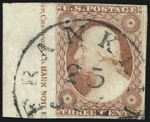 Sale 1017, Lot 275, 3c 1851-56, Dull Red, Imprint Copies (Scott 11-11A)