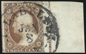 Sale 1017, Lot 279, 3c 1851-56, Dull Red, Imprint Copies (Scott 11-11A)