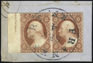 Sale 1017, Lot 290, 3c 1851-56, Dull Red, Imprint Copies (Scott 11-11A)