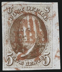 Sale 1017, Lot 32, 5c 1847 Issue, Sheet Margin Copies (Scott 1)
