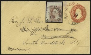 Sale 1017, Lot 365, 3c 1851-56, Dull Red, Corner Margin Copies, Cont. (Scott 11-11A)