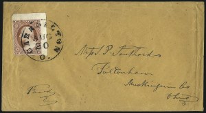 Sale 1017, Lot 366, 3c 1851-56, Dull Red, Corner Margin Copies, Cont. (Scott 11-11A)