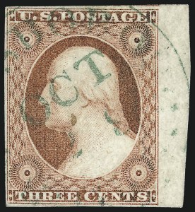 Sale 1017, Lot 417, 3c 1851-56, Dull Red, Shades, Varieties and Cancels (Scott 11-11A)