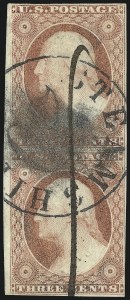 Sale 1017, Lot 420, 3c 1851-56, Dull Red, Shades, Varieties and Cancels (Scott 11-11A)