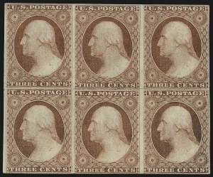 Sale 1017, Lot 426, 3c 1851-56, Claret, Unused (Scott 11-11A)