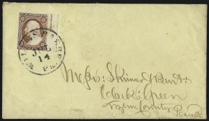 Sale 1017, Lot 430, 3c 1851-56, Claret, Imprint and Corner Margin Copies (Scott 11-11A)