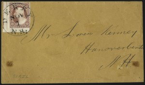 Sale 1017, Lot 441, 3c 1851-56, Claret, Imprint and Corner Margin Copies (Scott 11-11A)