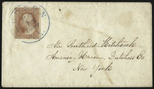 Sale 1017, Lot 485, 3c 1851-56, Pink and Plum (Scott 11A var)