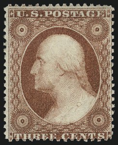 Sale 1017, Lot 488, 3c 1857-60 (Scott 25-26A)