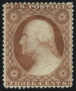 Sale 1017, Lot 496, 3c 1857-60 (Scott 25-26A)