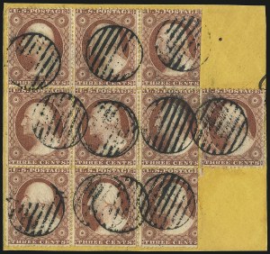 Sale 1017, Lot 510, 3c 1857-60 (Scott 25-26A)