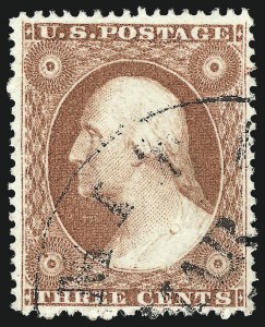Sale 1017, Lot 514, 3c 1857-60 (Scott 25-26A)