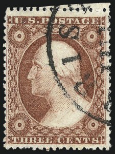 Sale 1017, Lot 517, 3c 1857-60 (Scott 25-26A)