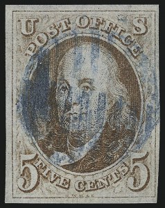 Sale 1017, Lot 58, 5c 1847 Issue (Scott 1-1d)