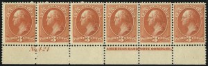 Sale 1017, Lot 592, 1870-88 Banknote Issues (Scott 134-218)