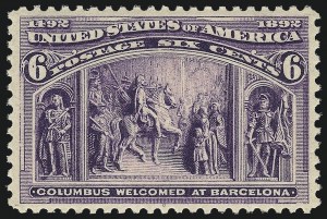 Sale 1017, Lot 619, 1893 Columbian Issue (Scott 230-245)