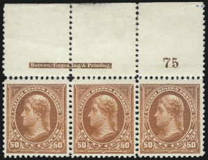 Sale 1017, Lot 661, 1894 Unwatermarked Bureau Issue (Scott 248-263)