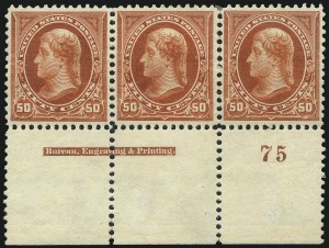 Sale 1017, Lot 686, 1895 Watermarked Bureau Issue (Scott 264-278)