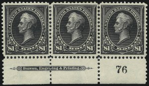 Sale 1017, Lot 690, 1895 Watermarked Bureau Issue (Scott 264-278)