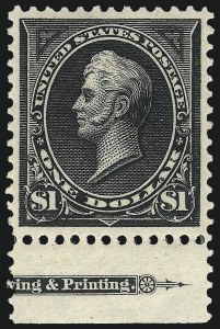 Sale 1017, Lot 691, 1895 Watermarked Bureau Issue (Scott 264-278)