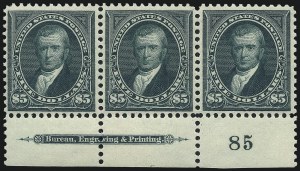 Sale 1017, Lot 696, 1895 Watermarked Bureau Issue (Scott 264-278)