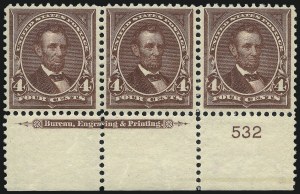 Sale 1017, Lot 697, 1898 Change of Color Bureau Issue (Scott 280-284)