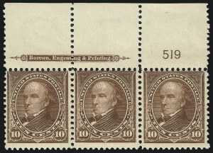 Sale 1017, Lot 704, 1898 Change of Color Bureau Issue (Scott 280-284)