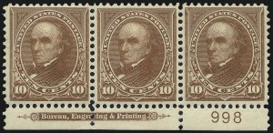 Sale 1017, Lot 706, 1898 Change of Color Bureau Issue (Scott 280-284)