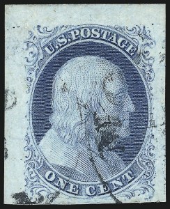 Sale 1017, Lot 71, 1c 1851-56 Issue (Scott 7-9)