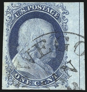 Sale 1017, Lot 73, 1c 1851-56 Issue (Scott 7-9)