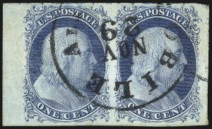 Sale 1017, Lot 81, 1c 1851-56 Issue (Scott 7-9)