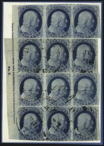 Sale 1017, Lot 83, 1c 1851-56 Issue (Scott 7-9)