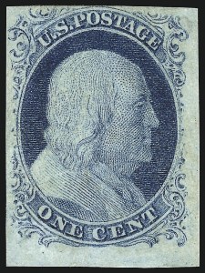 Sale 1017, Lot 85, 1c 1851-56 Issue (Scott 7-9)