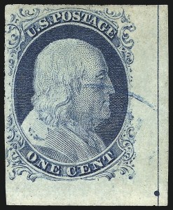 Sale 1017, Lot 88, 1c 1851-56 Issue (Scott 7-9)