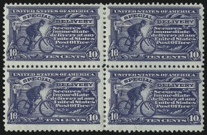 Sale 1017, Lot 915, Special Delivery, Registration (Scott E1-E11, F1)