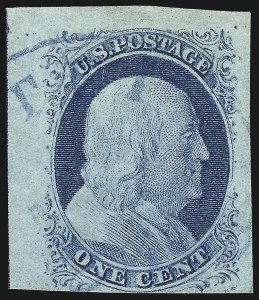 Sale 1017, Lot 92, 1c 1851-56 Issue (Scott 7-9)