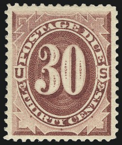 Sale 1017, Lot 925, Postage Due (Scott J2-J63)