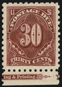 Sale Number 1017, Lot Number 936, Postage Due (Scott J2-J63)