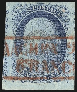 Sale 1017, Lot 96, 1c 1851-56 Issue (Scott 7-9)